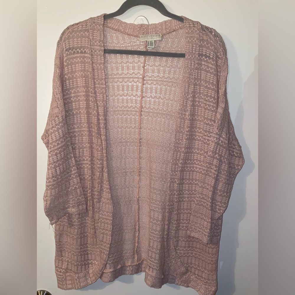 Forever 21+ Pink Cardigan